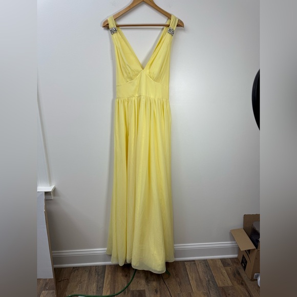 NWT Sachin + Babi Kenzia Lemon Drop Maxi Gown Dress size 10 - Picture 5 of 12